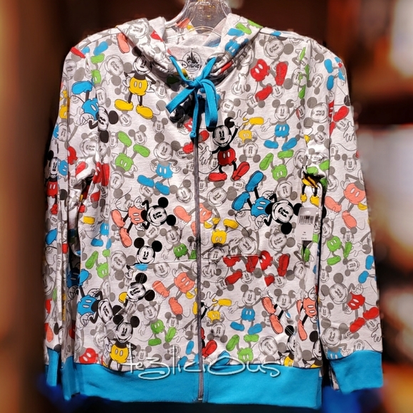 Disney Tops - DISNEY PARKS ALL OVER MICKEY HOODIE